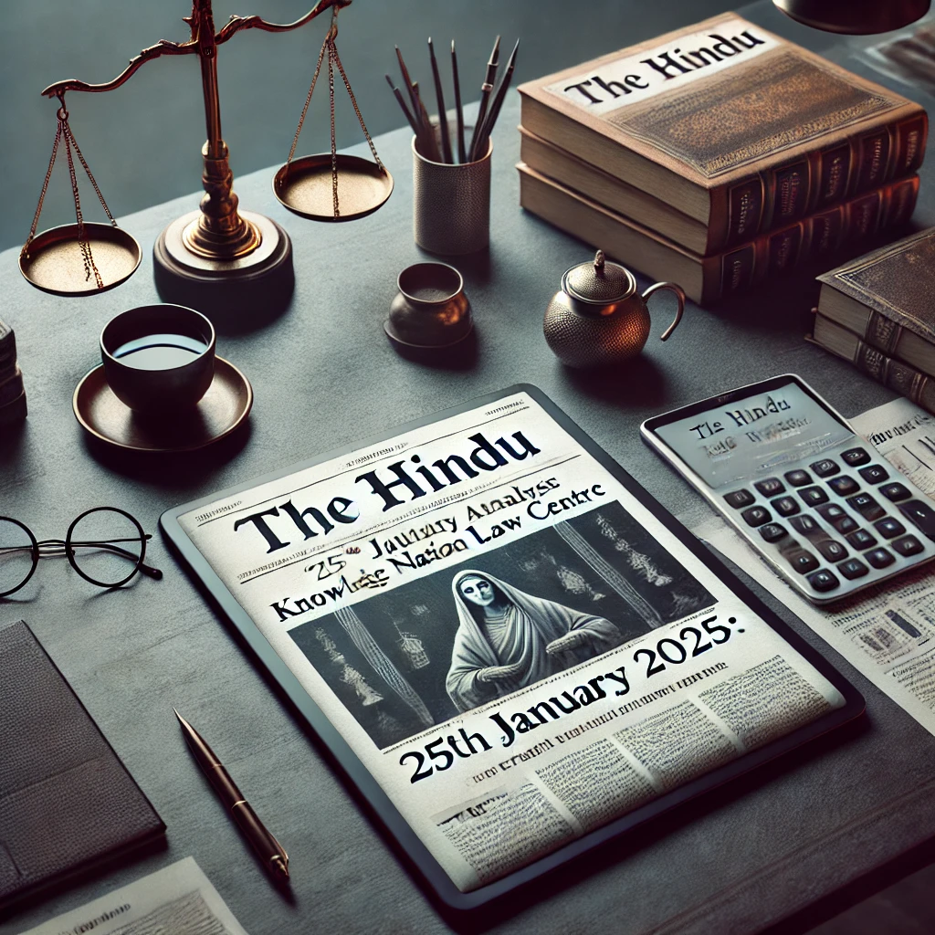 25th January 2025: The Hindu Analysis crafted by Knowledge Nation Law Centre